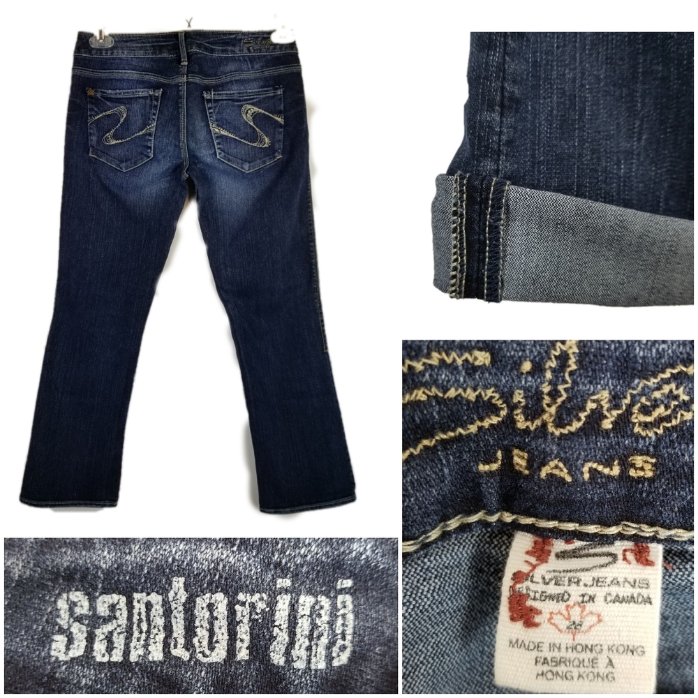 Silver Womens Jeans Sz 28 Santorini Selvedge Dark